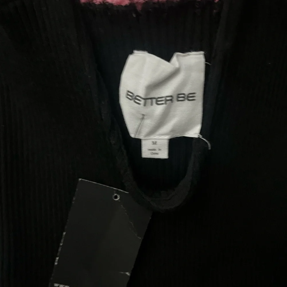 NWT Better Be Ribbed Off The Shoulder Plunge Neck Frayed Bodycon Dress Sz Medium - Picture 8 of 8